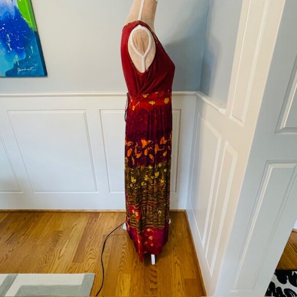 Vintage 90's Jumper Dress Carol Little Boho Tribal Maxi Dress 4 - Picture 5 of 10